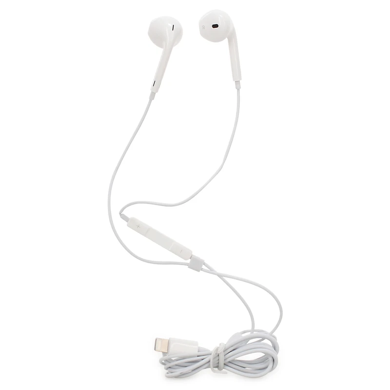 8-Pin Earbuds W/ Mic For Iphone® & Ipad®
