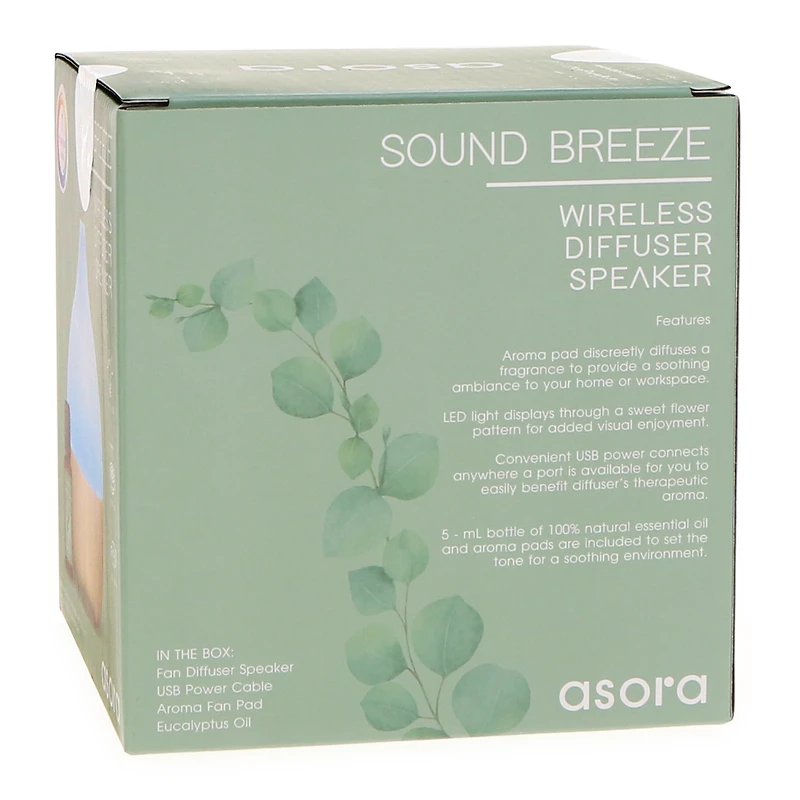 asora sound breeze diffuser & LED bluetooth® speaker