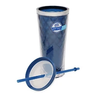 Double-Wall Inslulated Gem Tumbler With Lid & Straw 20oz