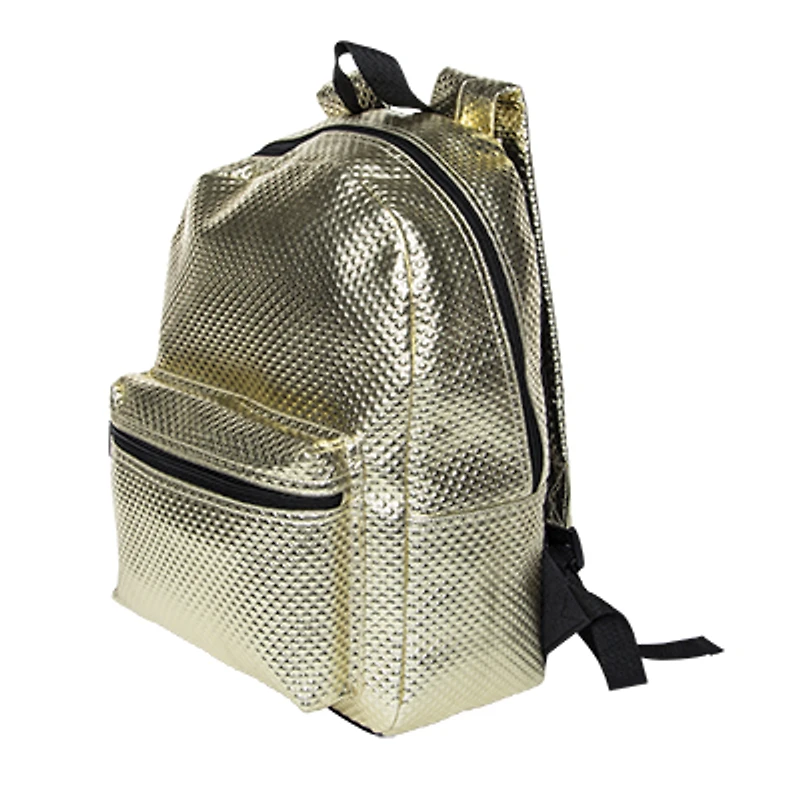 Metallic Textured Backpack 16in