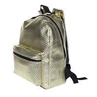 Metallic Textured Backpack 16in