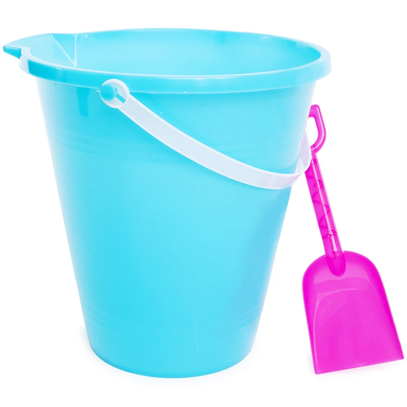 Kid's Beach Pail With Sand Shovel