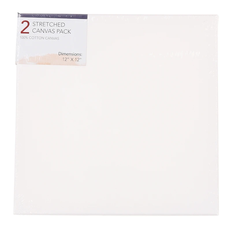 Stretched Canvas 2-Pack 12in X 12in