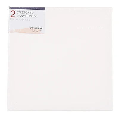 Stretched Canvas 2-Pack 12in X 12in
