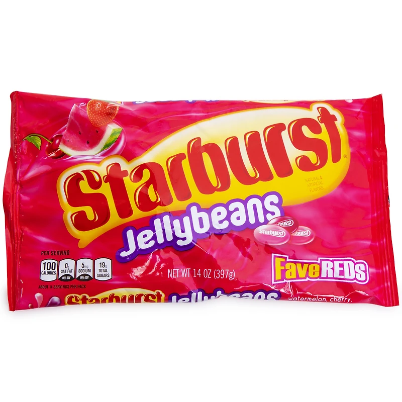starburst® fave reds™ jelly beans 14oz bag