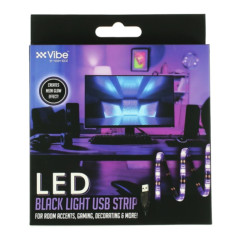 Led Black Light Strip 39in Usb-Powered
