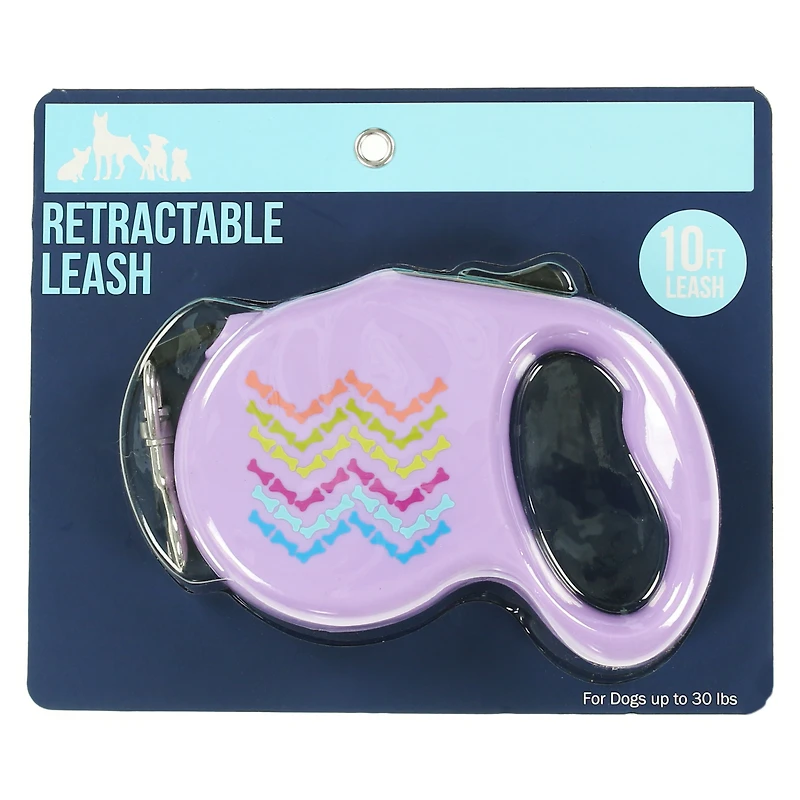 10ft Retractable Dog Leash (For Dogs Up To 30Lb)