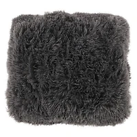High Pile Faux Fur Pillow 16in