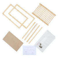 Wooden Table W/ Catch-All 15.3in