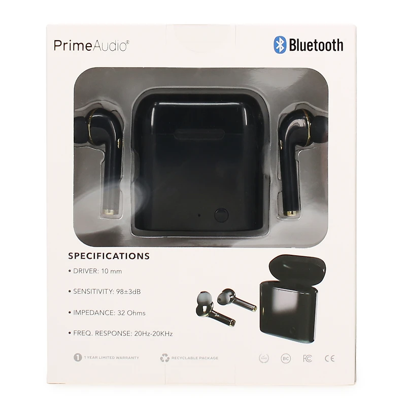 Vapor True Wireless Bluetooth® Earbuds With Mic