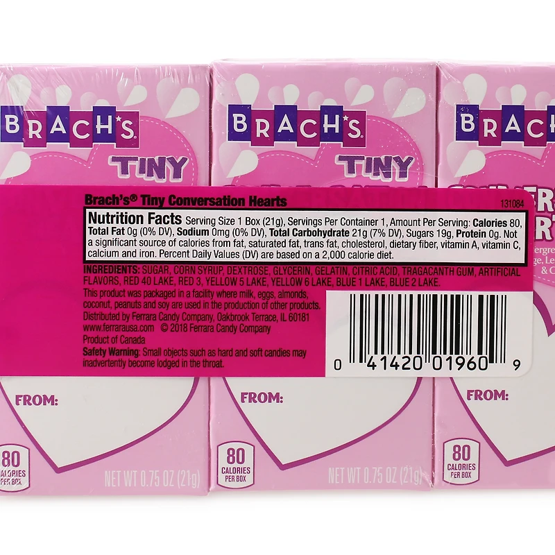 brach's® tiny conversation hearts valentine 5-pack 3.75oz
