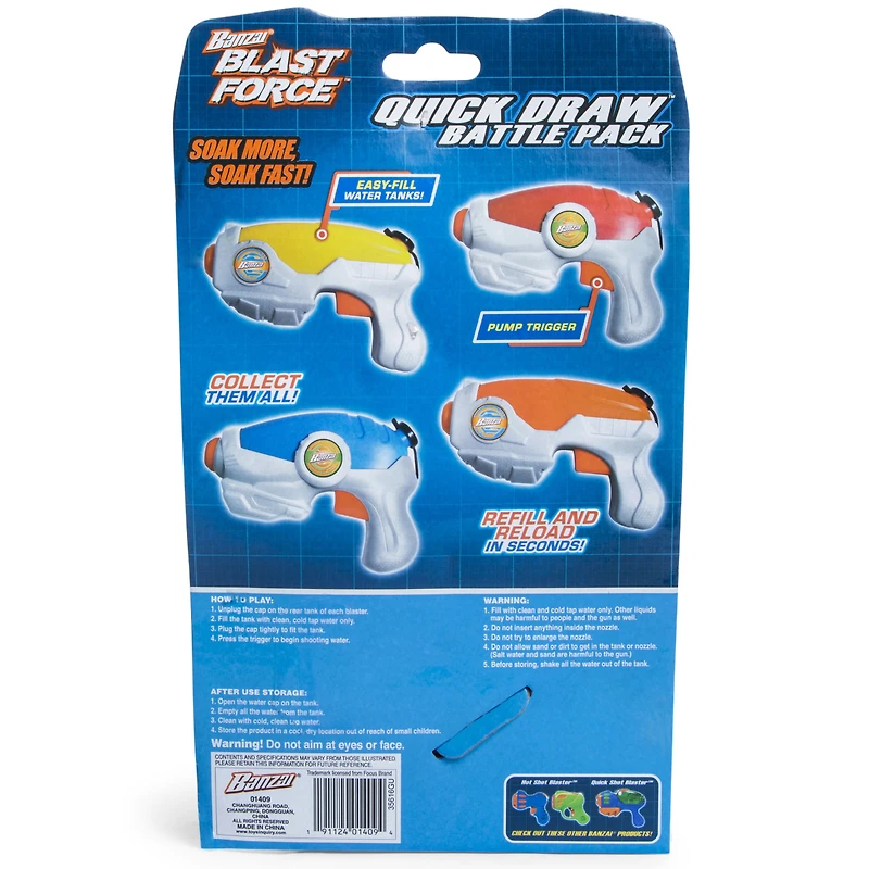 Banzai® Blast Force™ Quick Draw Battle 2-Pack