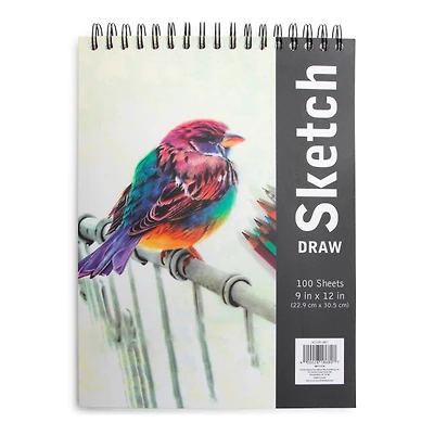 drawing sketch pad;sketch pad for drawing;blank notebook;art supplies;stationery;art;school supplies;drawing supplies;sketching tools;products artists;back to school;gifts artists;blank pad;rainbow;spiral bound;sketchbook;draw sketchbook