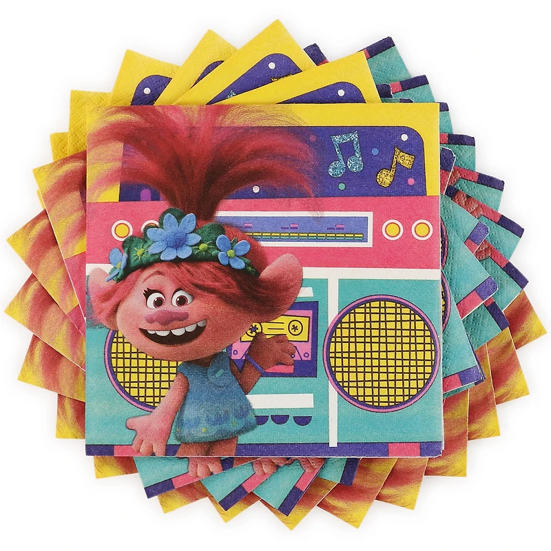 Trolls World Tour™ Party Napkins 16-Count 6.5in