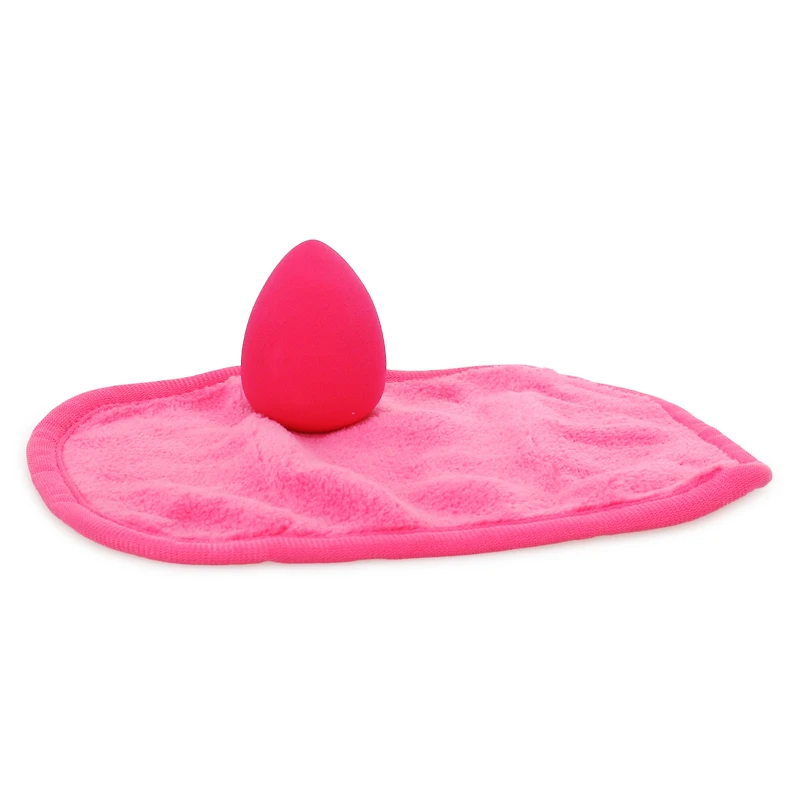 beauty blender & makeup remover cloth