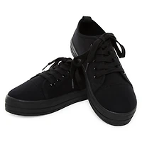 Ladies Classic Tonal Sneakers - Black