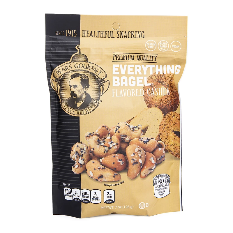 Pear's Gourmet® Everything Bagel Flavored Cashews 7oz