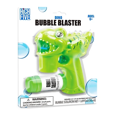 dino bubble blaster w/ bubble solution