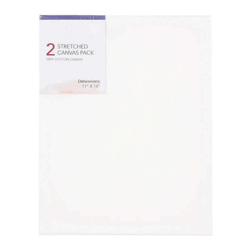 stretched canvas 2-pack 11in x 14in