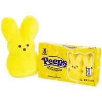 yellow peeps® plush toy & marshmallow bunnies gift set