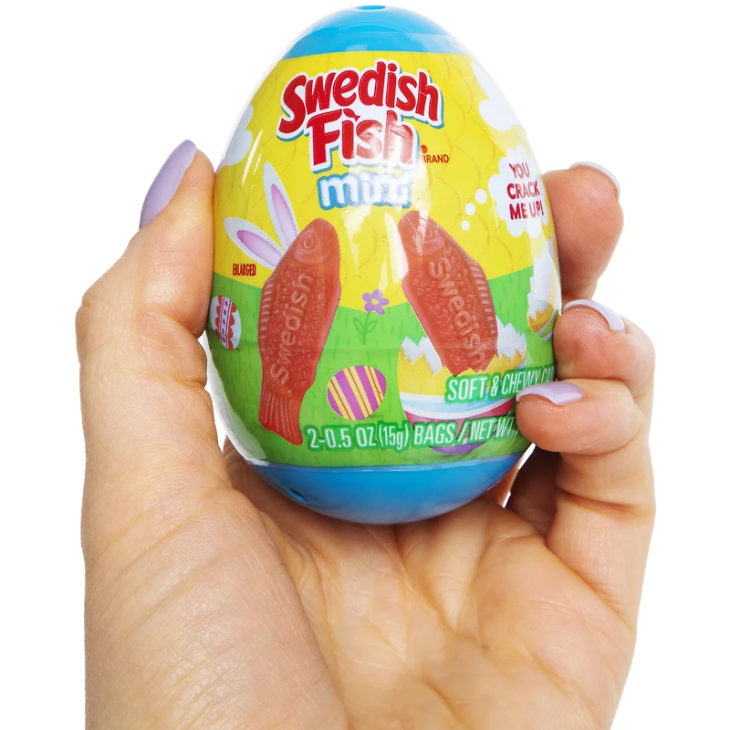 swedish fish® mini candy filled easter egg