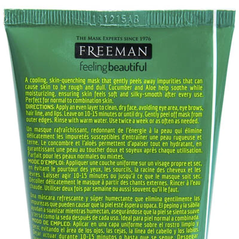 Freeman® Feeling Beautiful™ Renewing Cucumber Peel-Off Gel Mask 6oz