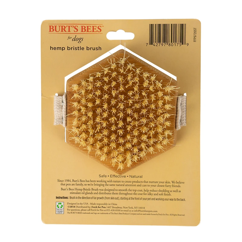 Burt's Bees® Hemp Bristle Brush For Dogs