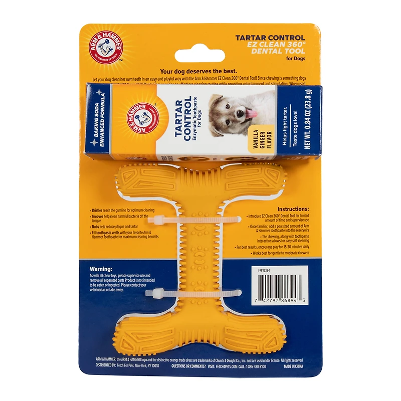 Arm & Hammer® Ez Clean 360 Dental Tool & Toothpaste For Small Dogs