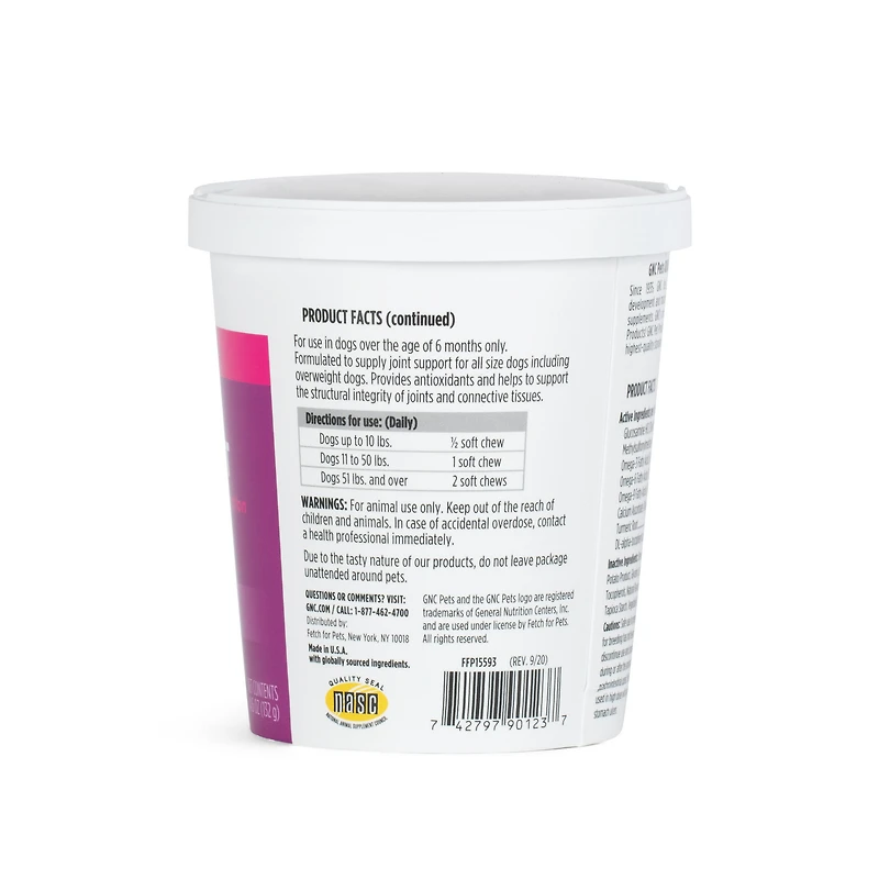 Gnc® Pet Wellness Essentials Hip & Joint Soft Chews For Dogs 60-Count