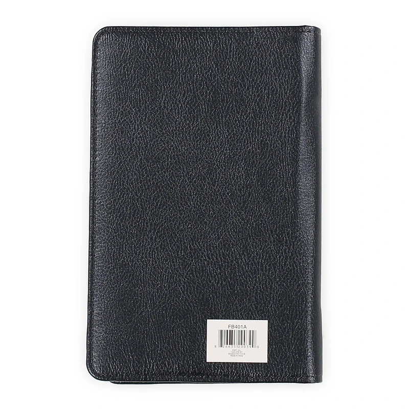 faux leather padded zipper journal