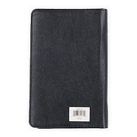 faux leather padded zipper journal