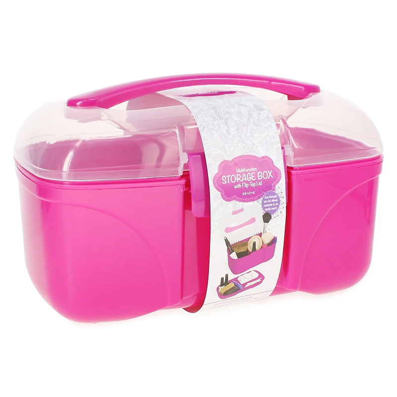 Storage Box Organizer 9.3in - Deep Pink