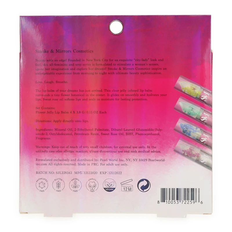 Smoke & Mirrors Flower Jelly Lip Balm 4-Piece Set