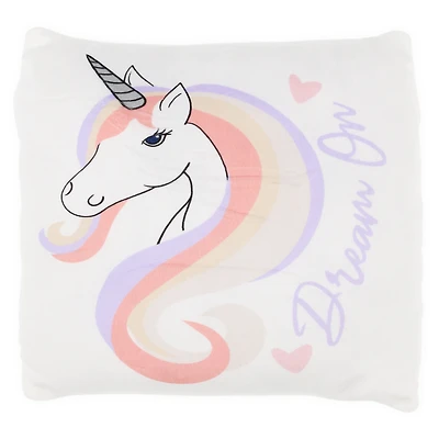 Dream On' Unicorn Squishy Pillow 14in
