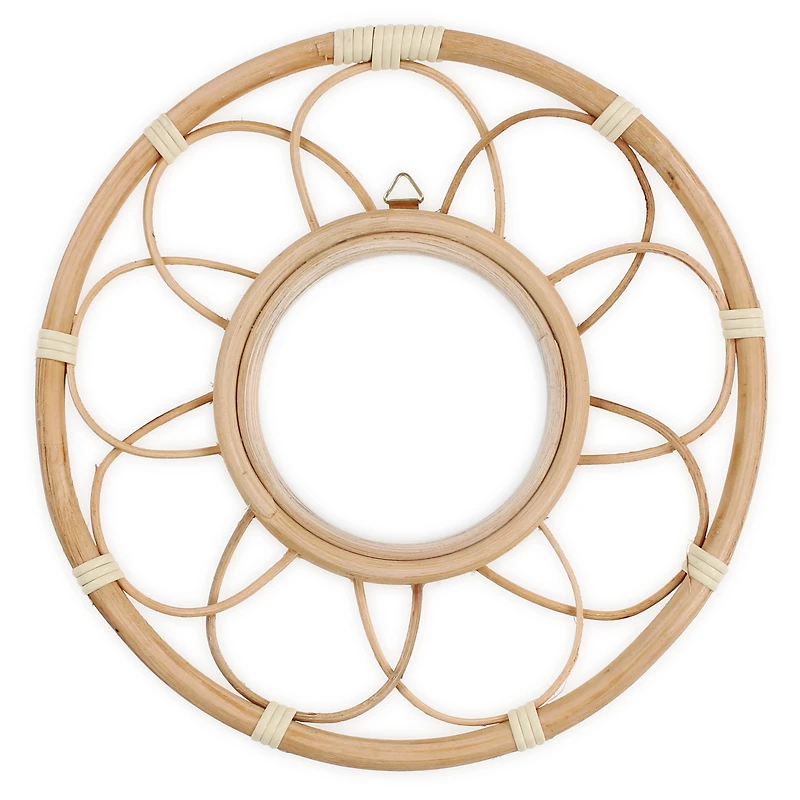 Rattan Mirror 10in