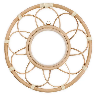 Rattan Mirror 10in