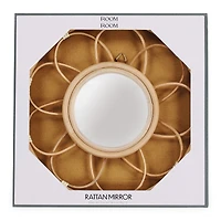 Rattan Mirror 10in