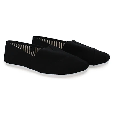 Ladies Canvas Slip-On Shoes