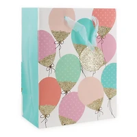 Medium Gold Glitter Gift Bag 7in X 9in