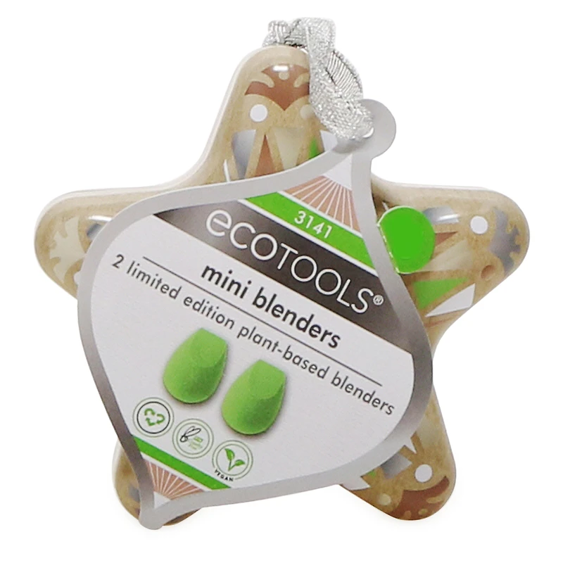Ecotools® Plant-Based Mini Makeup Blenders 2-Count W/ Tin