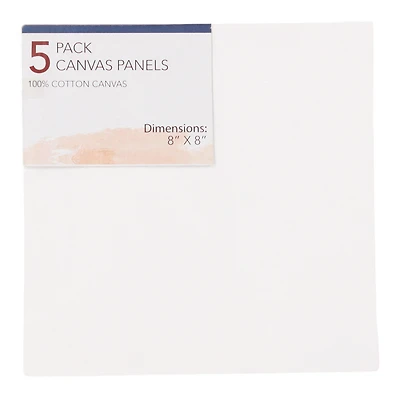 Canvas Panel 5-Pack 8 in X 8 in