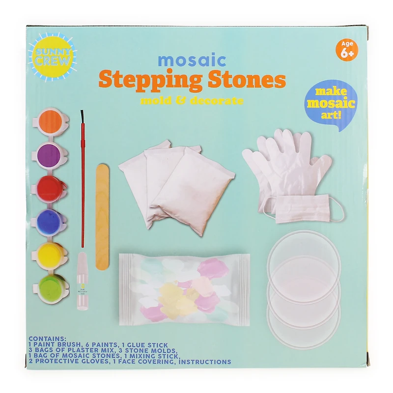 DIY Garden Stepping Stones Sculpt & Paint Kit