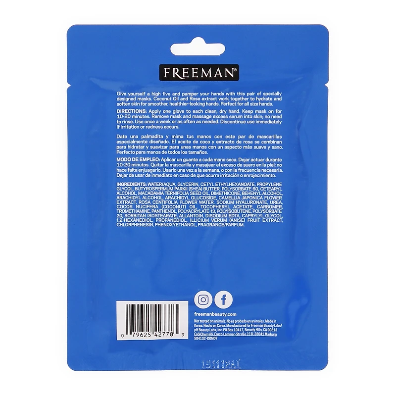 Freeman® Silky Hands Hydrating + Softening Hand Mask, 1 Pair