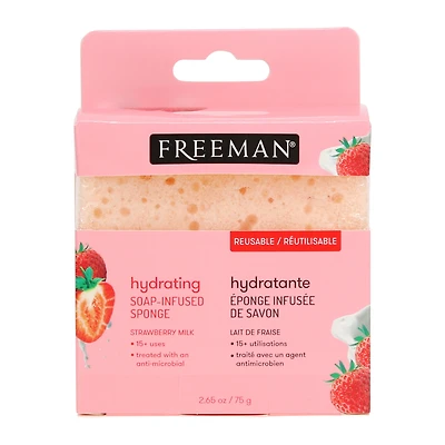 Freeman® Hydrating Soap-infused Sponge - Strawberry Milk