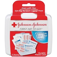 Johnson & Johnson First Aid To Go!® 12-Piece Kit