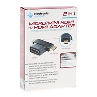 2-in-1 Micro/Mini Hdmi To Hdmi Adaptor