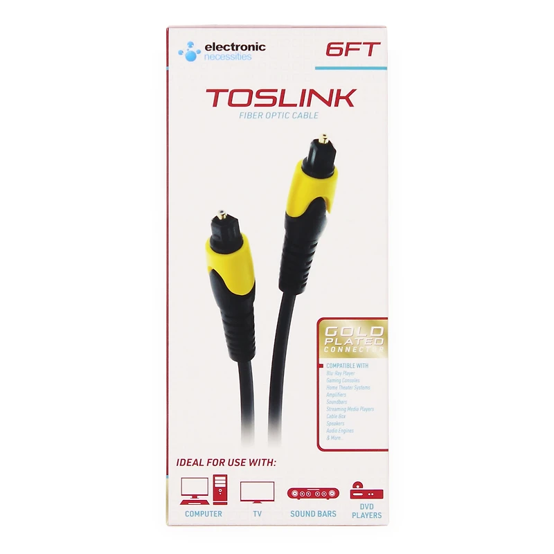 Toslink 6ft Fiber Optic Audio Cable