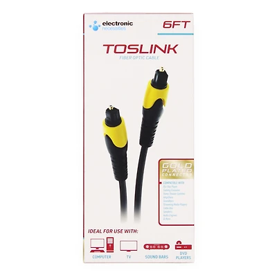 Toslink 6ft Fiber Optic Audio Cable