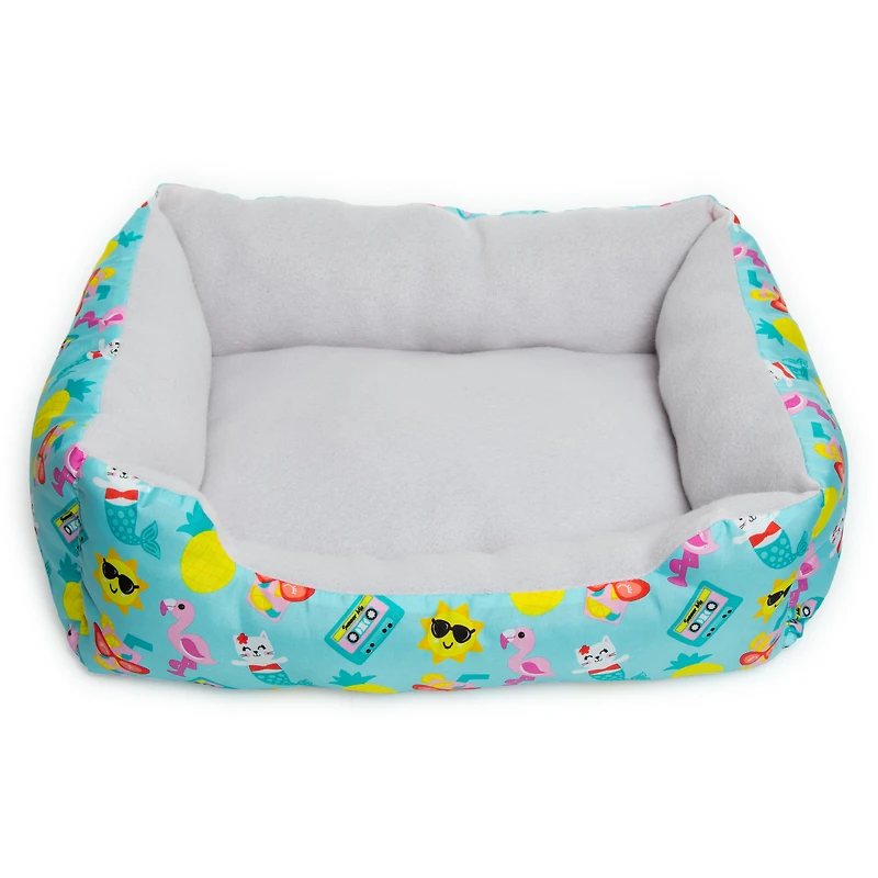 Printed Pet Cuddler Bed 19.5in X 14in