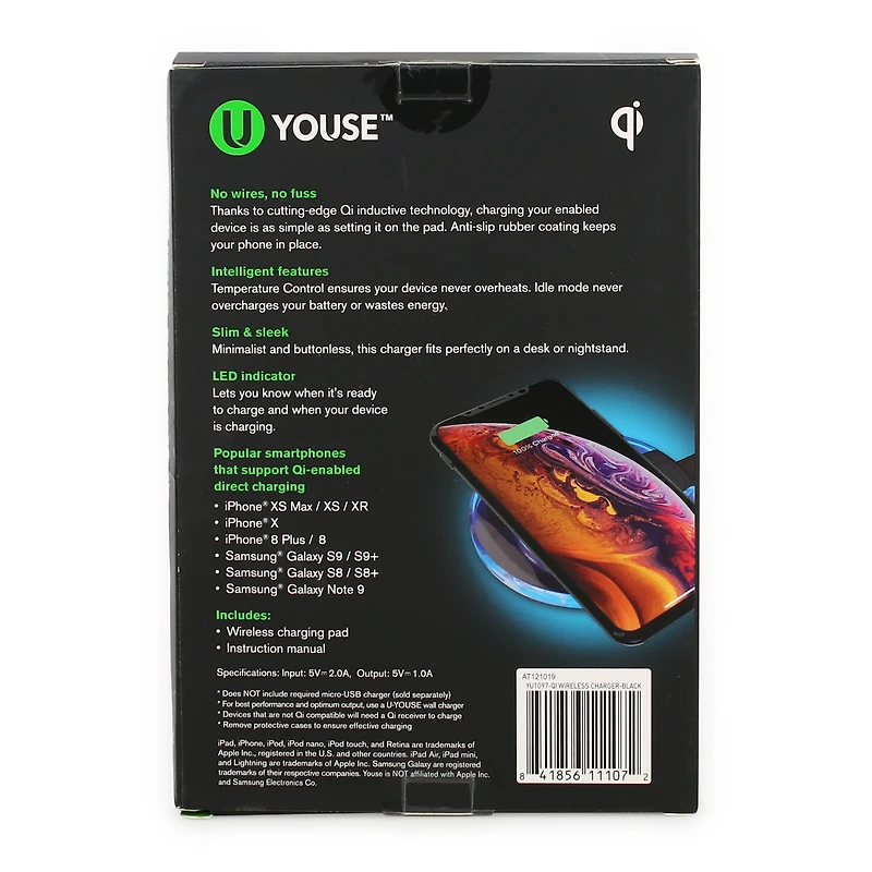 wireless charging pad, charging, 2.4 amp pad for android phone, galaxy cheap pad;qi-enabled pad;charger;phone charger;wireless phone charger;travel charger